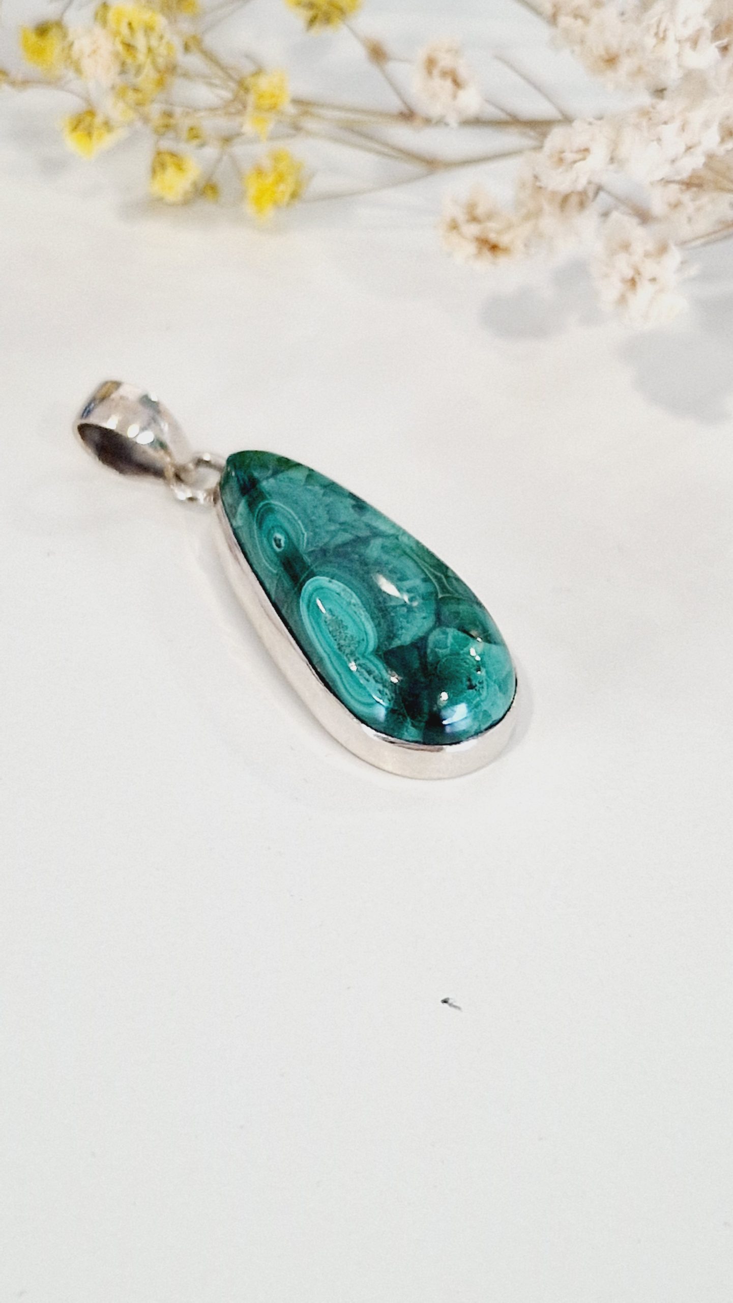 Colgante Malaquita plata Colección especial - Imagen 3