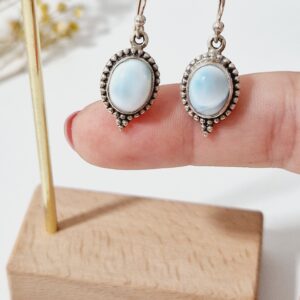 Pendientes plata Larimar
