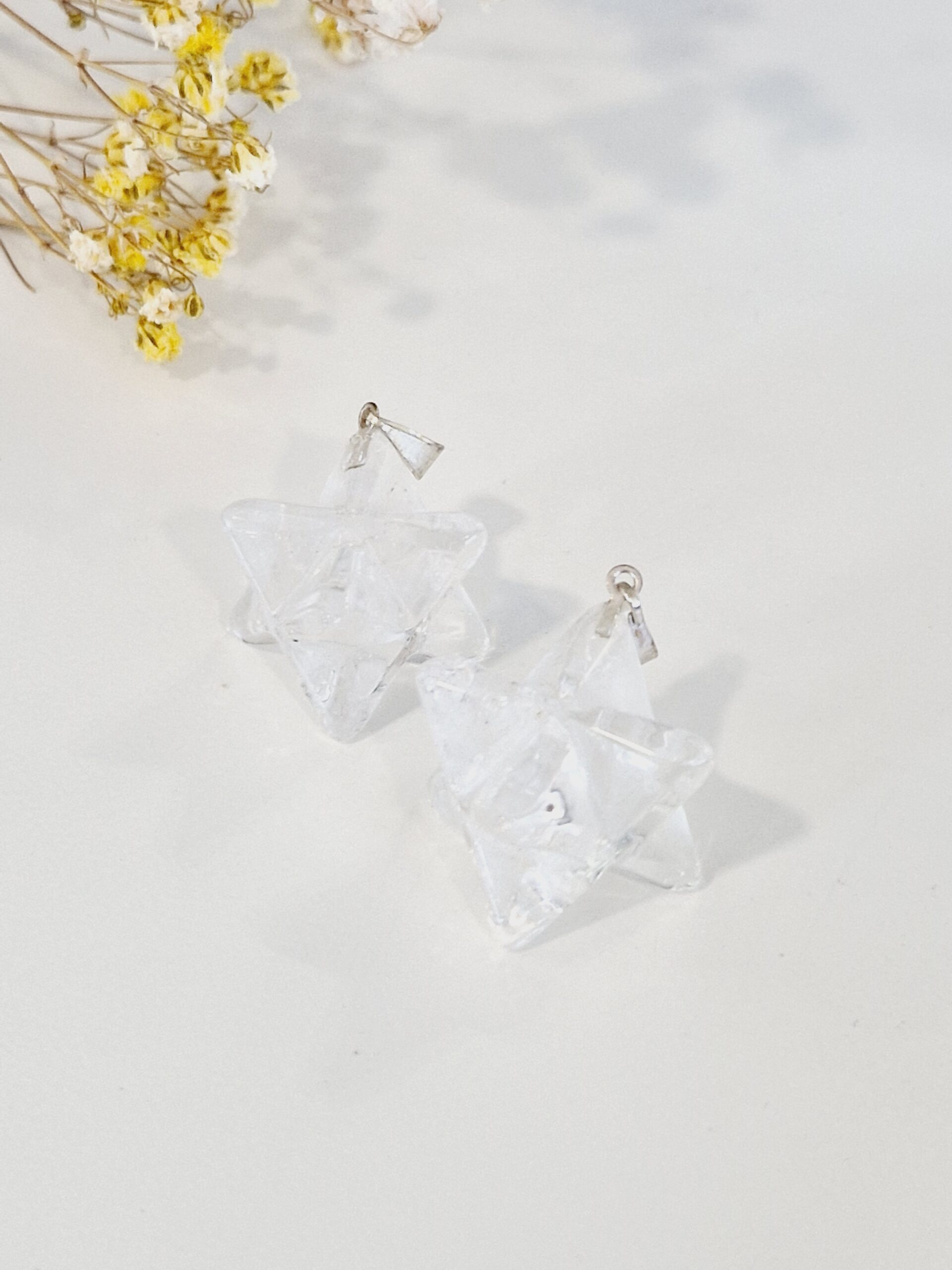 Colgante merkaba de cuarzo - Imagen 4