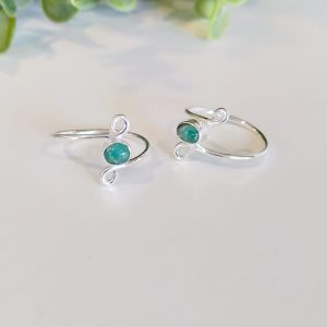 Anillo ajustable Esmeralda