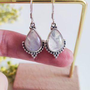 Pendientes Gota Devi Piedra luna