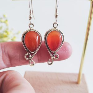 Pendientes gota Aine Cornalina