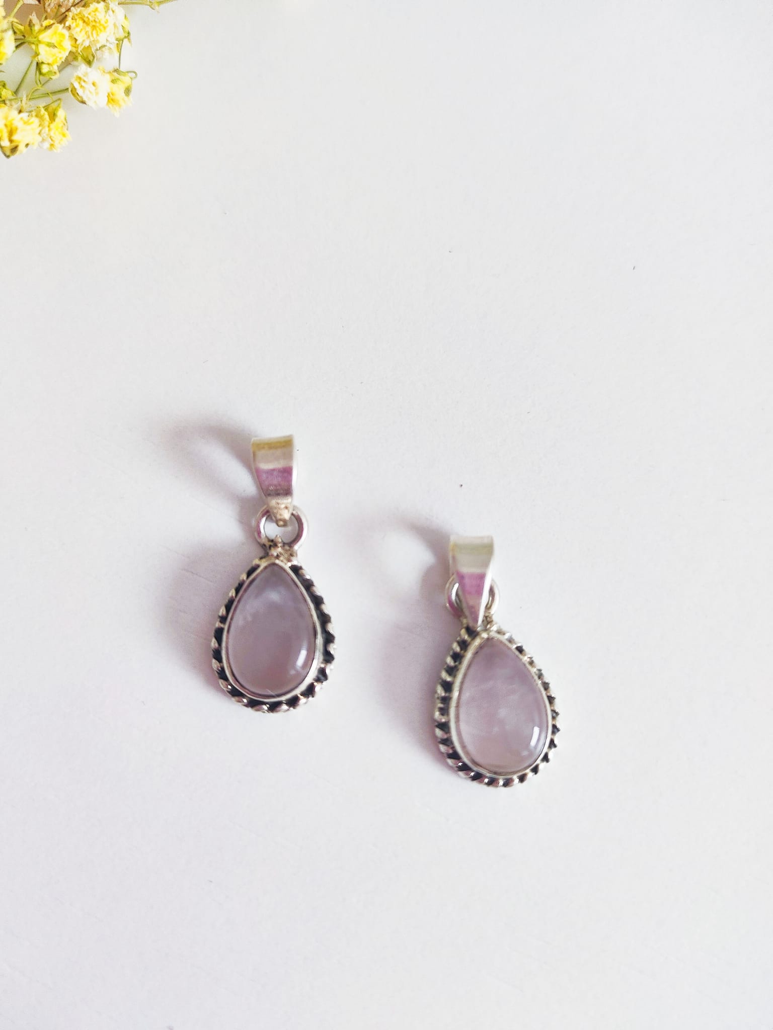 Colgante Gota Aurora Vintage plata