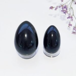 Huevo Yoni de obsidiana