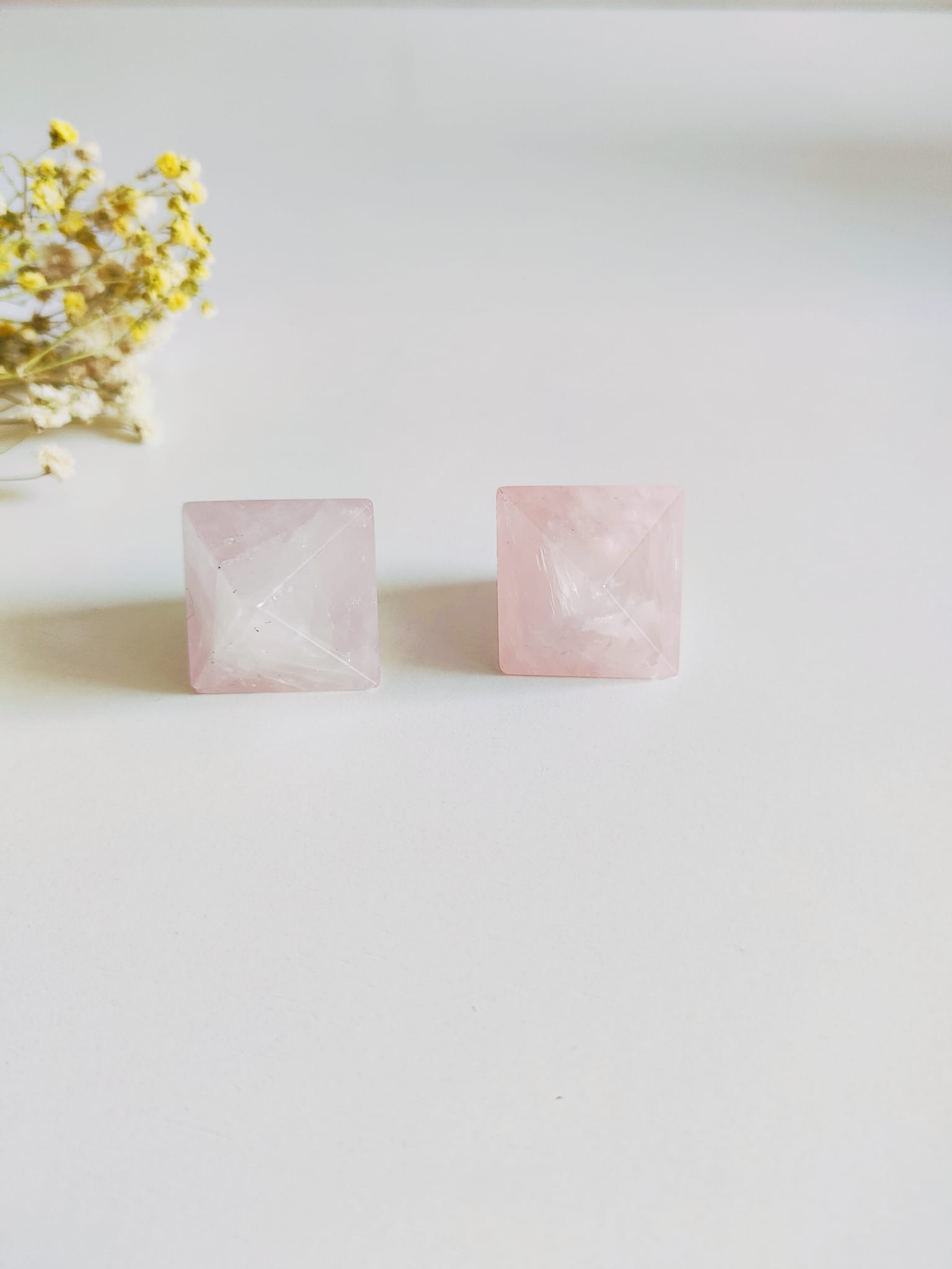 Octaedro de Cuarzo Rosa - Imagen 2