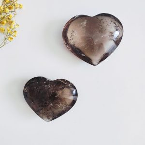 Corazón de Cuarzo Ahumado