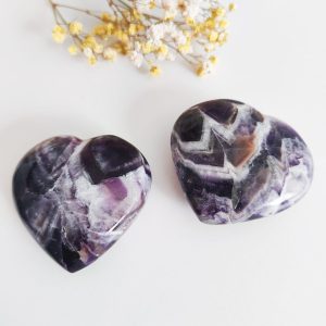 Corazón Amatista bandeada