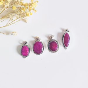 Colgante Rubí plata colección especial