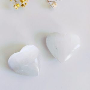 Corazón de selenita mediano