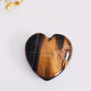 Corazón mediano de ojo de tigre