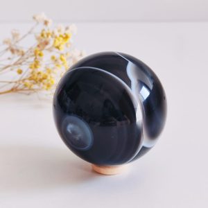 Esfera de Agata negra 50mm
