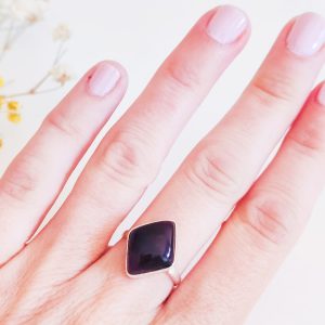 Anillo Epifanía amatista plata