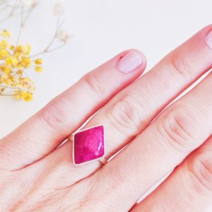Anillo epifanía rubí plata