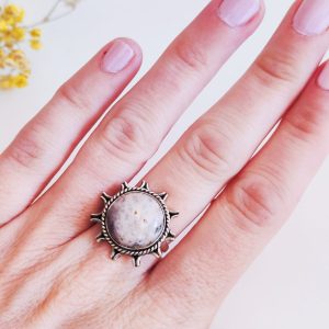 Anillo de Ópalo Dendritico