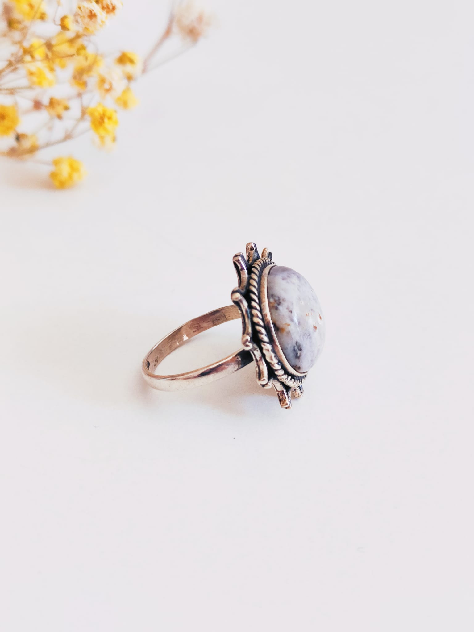Anillo de Ópalo Dendritico - Imagen 4