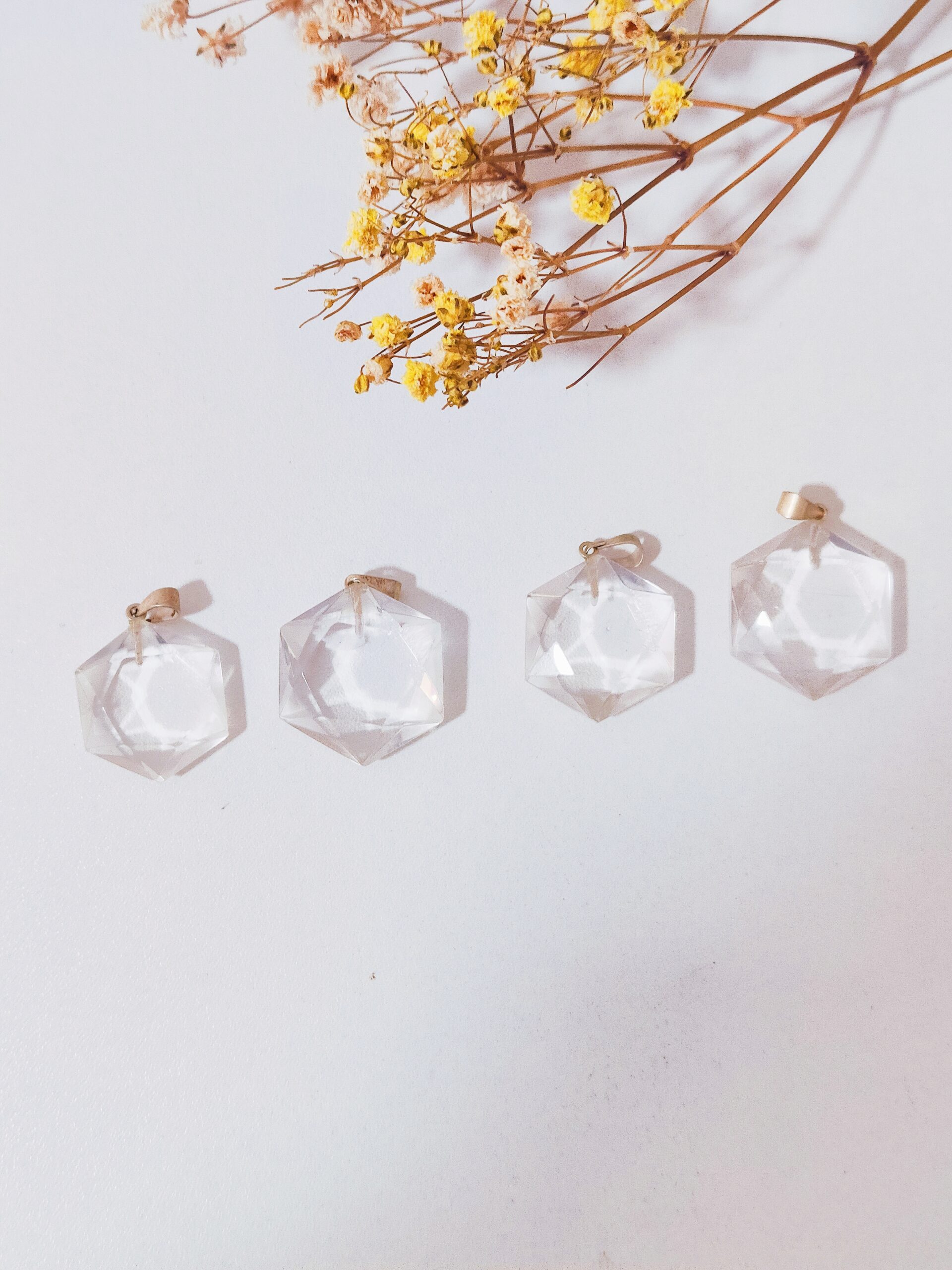 Colgante Hexagonal de cuarzo cristal