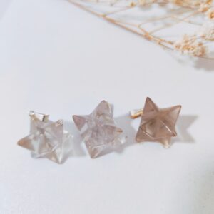 Colgante Merkaba cuarzo ahumado